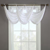 CommonWealthRhapsody Lined Light Filtering Grommet Ascot Valance 36" x 19" White