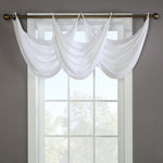 CommonWealthRhapsody Lined Light Filtering Grommet Ascot Valance 36" x 19" White