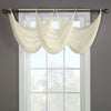 CommonWealthRhapsody Lined Light Filtering Grommet Ascot Valance 36" x 19" Ivory