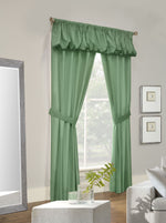 Prescott Room Darkening Rod Pocket Curtain Panel Five" One Set 80" x 63" Sage