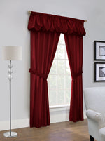 Prescott Room Darkening Rod Pocket Curtain Panel Five" One Set 80" x 84" Burgundy