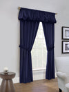 Prescott Room Darkening Rod Pocket Curtain Panel Five" One Set 80" x 63" Navy
