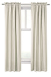 Prescott Room Darkening Pole Top Curtain Panel Pair each 40" x 84" Ivory
