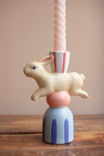 Easter Bunny Candle Holders – Glazed Ceramic Trio