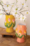 Ceramic Tulip Vase Set – Decorative Spring Home Accents