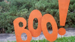 Halloween Boo Yard Stakes – Painted Metal Outdoor Decorations by Kalalou