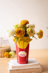 Ceramic French Fries Decorative Vase – Fun Tabletop Accent