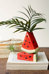 Ceramic Watermelon Bud Vase Summer Tabletop Decor