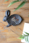 Cast Iron Rabbit Trinket Tray – Spring Tabletop Decor