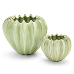 Two's Company CYC028-S2 Set of 2 Celadon Gourd Vase