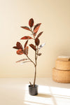Artificial Rubber Tree – 45" Faux Greenery Floor Plant