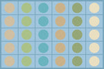 Carpets for Kids Pixel Perfect Calming Colors Open Seating Classroom Rug, Light Blue Rectangle