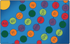 Carpets For Kids Radiating Alphabet Seating Circles Learning Rug,Rectangle