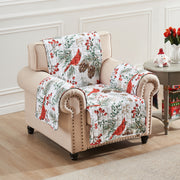 Holiday Cardinal Chair Protector – Reversible 81×81 Cover