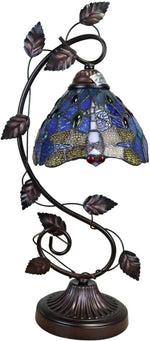Chloe Lighting CH3T524BD08-NT1 SUNNIVA Dragonfly Tiffany-Style 1 Light Accent Table Lamp 8" Wide