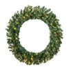 Vickerman D172561 60" Mixed Brussels Pine Artificial Wreath 780 Pvc/Hardneedle Tips Dura-Lit 400 Clear Mini Lights