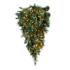 Vickerman D172637LED 36" X 22" Artificial Mixed Brussels Pine Teardrop 150 Pvc/Hardneedle Tips Dura-Lit 70 Warm White LED Mini Lights