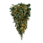 Vickerman D172637LED 36" X 22" Artificial Mixed Brussels Pine Teardrop 150 Pvc/Hardneedle Tips Dura-Lit 70 Warm White LED Mini Lights