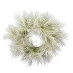 Vickerman D186120 20" Flocked Coutler Pine Artificial Christmas Wreath Unlit