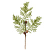 Vickerman D190303 20" Cedar Pinecone Artificial Christmas Spray. Includes 3 Sprays Per Pack.