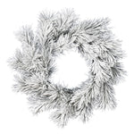 Vickerman D190924 24" Frosted Beckett Pine Artificial Christmas Wreath Unlit