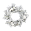 Vickerman D191124 24" Frosted Beacon Pine Artificial Christmas Wreath Unlit
