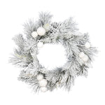 Vickerman D191124 24" Frosted Beacon Pine Artificial Christmas Wreath Unlit