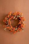 Botanical Wreath Decor – Faux Floral Arrangement – 16 H – Door Accent – Kalalou
