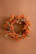 Kalalou Decorative Faux Floral Wreath Botanica Design 16" H Home Decor