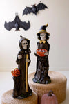 Set of Two Poly Resin Halloween Reapers – Grim Reaper Sculptures – 33.5 H – Kalalou