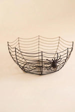 Spider Themed Halloween Bowl - 5.5 High - Decorative Tabletop Accent by Kalalou