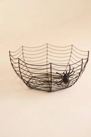 Spider Themed Halloween Bowl - 5.5 High - Decorative Tabletop Accent by Kalalou
