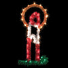 Vickerman D492043 4' Metallic Candle Halo Commercial Pole Decoration With 40 LED Lights.