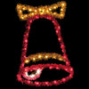 Vickerman D492044 4' Metallic Bell Commercial Pole Decoration With 44 LED Lights.
