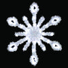 Vickerman D492055 3.5' Metallic Snowburst With 30 Pure White LED Lights Christmas Light Pole Decoration