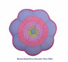 Floral Daisy Novelty Throw Pillow – Round Cotton Decor