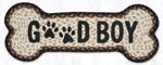 Earth Rugs Good Boy Dog Bone Braided Jute Stair Tread – 9"x24"