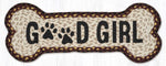 Earth Rugs Good Girl Dog Bone Shaped Braided Jute Stair Tread – 9"x24"