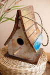Reclaimed Teak Fishing Boat Birdhouse – Coastal Outdoor Accent