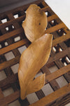 Organic Leaf Decor Sculpture – Modern Rustic Accent
