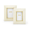 Two's Company DGJ121-S2 Set of 2 Photo Frame with Brass Border