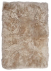 Ivory Longwool Sheepskin Area Rug 5x8