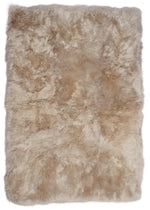 Design Longwool Sheepskin Rug 5'x8' – Ivory Natural Wool Area Rug with Quilted Backing Indoor Decor by Auskin