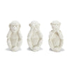 Two's Company DRX001-S3 Set of 3 Decorative Ceremic Monkey Sculpture