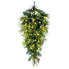 Vickerman DT210608LED 36" Emerald Mixed Fir Artificial Christmas Teardrop With Warm White LED Lights.