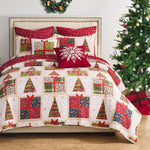 Reversible Christmas Quilt Set Twin Size by Greenland Home Fashions