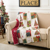 Greenland Home Fashions Holiday Throw Blanket 50x60 Soft and Warm