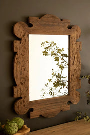 Distressed Reclaimed Wood Framed Wall Mirror 41