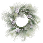 Vickerman E153224 22" Frosted Norway Pine Artificial Christmas Wreath Unlit