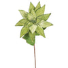 Vickerman E174913 24" Artificial Lime Green Polyester Poinsettia Stem Pack Of 3
